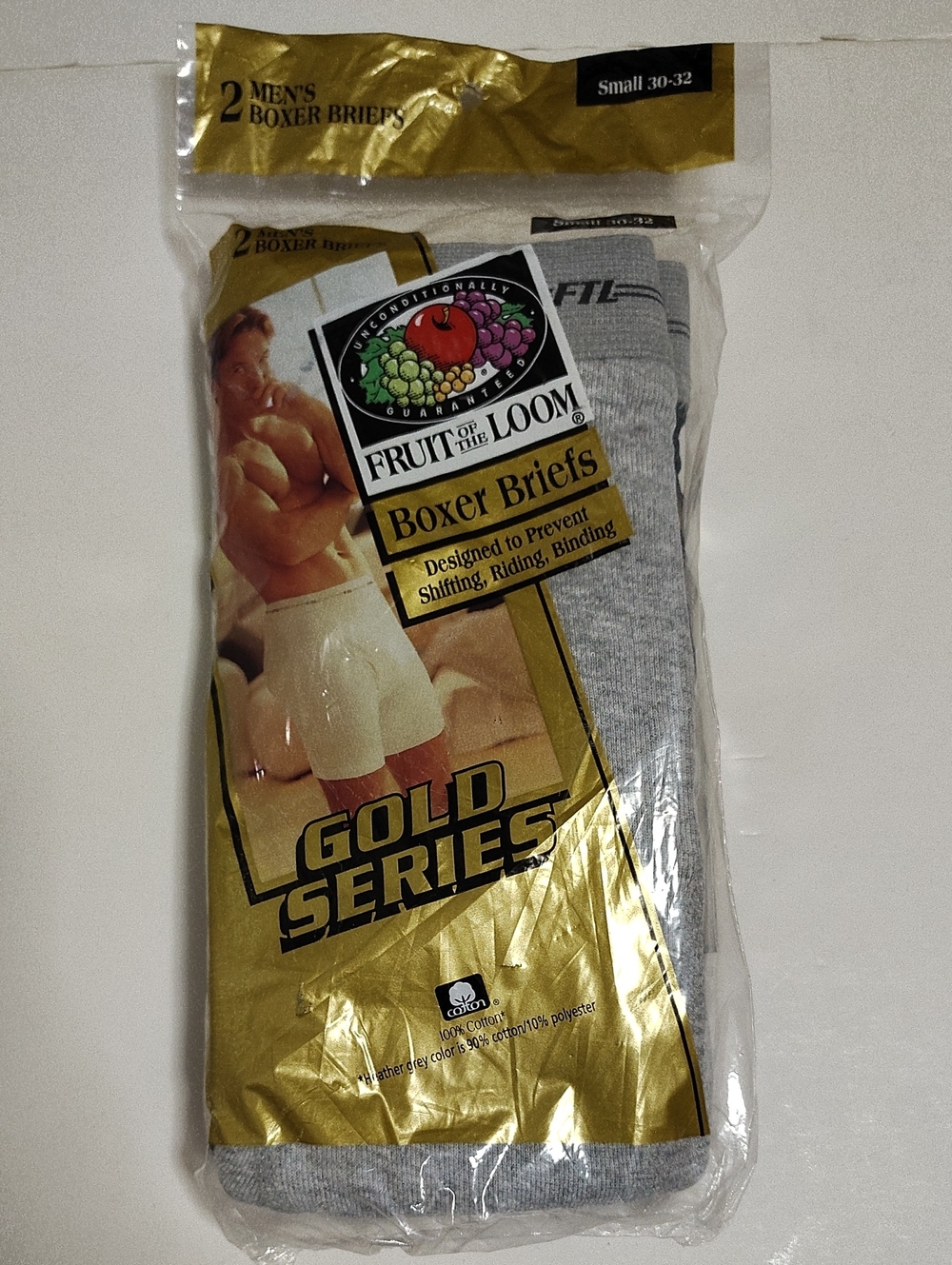 VTG Fruit of the Loom FTL Gold Series Men's Boxer Briefs -2Pk - Size S 30-32